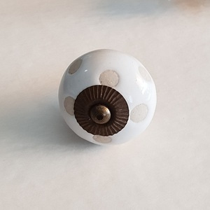 Ceramic Etched Knob-Dot