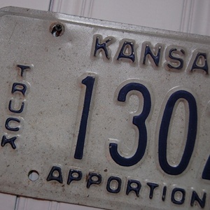 Vintage kansas  License Plate
