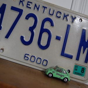 Vintage License Plate 4736-LM