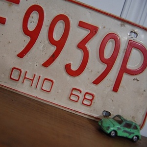 Vintage License Plate F9939P