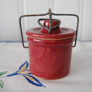 vintage cheese jar