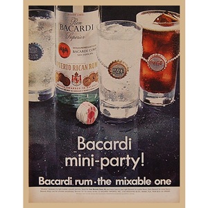1968&#039; Bacardi rum 