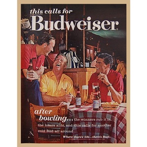 1963&#039; Budweiser  cold 