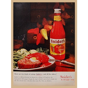 1960&#039; SNIDER&#039;S CATSUP