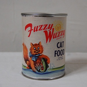 빈티지 데코 캔 #4 -- CAT FOOD