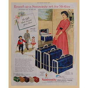 1954&#039; Samsonite luggage