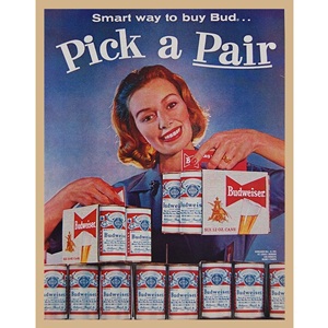 1960&#039; Budweiser pick a pair 