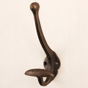 Iron hook-antique brown
