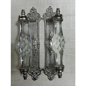 Crystal silver plate handle-Clear