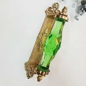 Crystal gold plate handle-Green