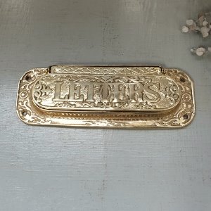 Brass letter plate (LENU206)