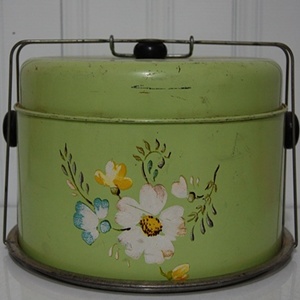 vintage cake box(green)