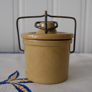 vintage cheese jar 