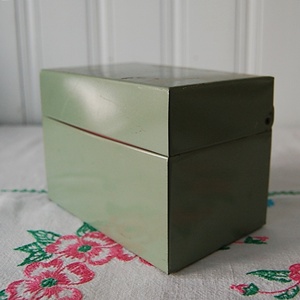 vintage tin address  box #RG