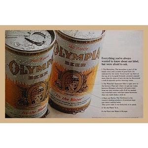 1971&#039; OLYMPIA BEER (2P SET)
