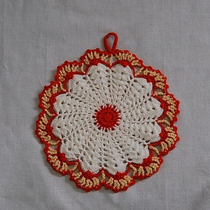 Vintage Crochet Pot Holder #27