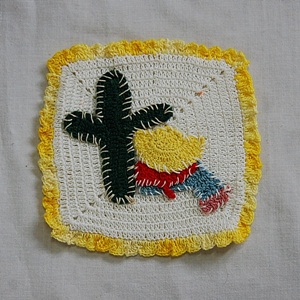 Vintage Crochet Pot Holder #20