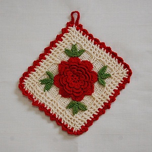 Vintage Crochet Pot Holder #15