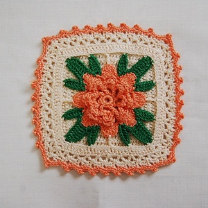Vintage Crochet Pot Holder #12