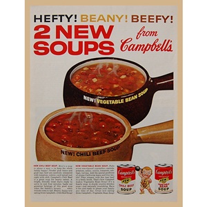 1962&#039; CAMPBELL&#039;S 2 NEW