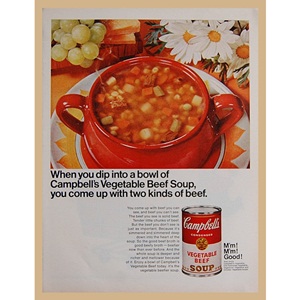 1968&#039; Campbell&#039;s  beef 